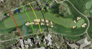 Golf course map